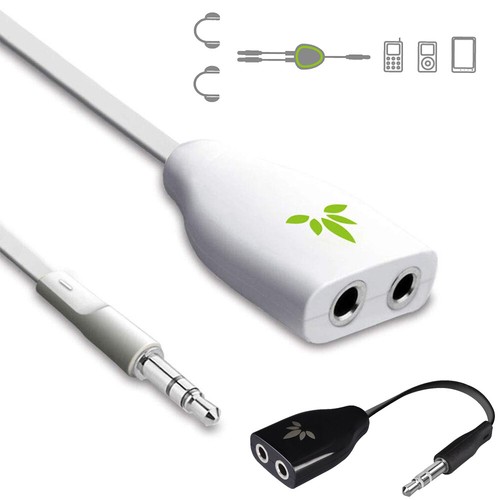 3.5mm AUX Stereo Audio Dual Headphone Splitter Earphone Earbuds Y Split Adapter - 第 1/21 張圖片