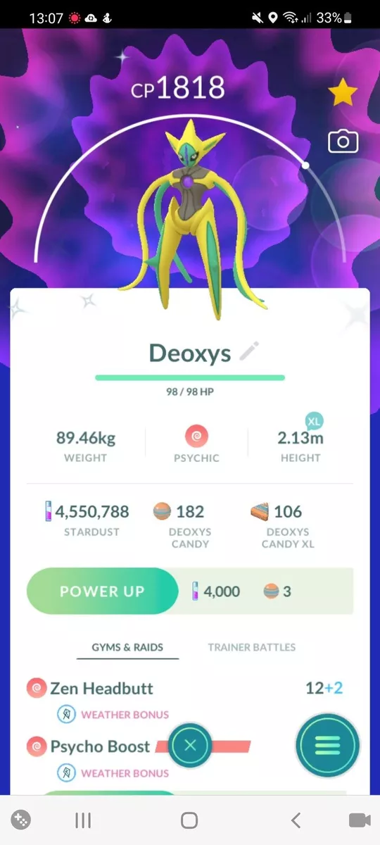 Pokemon shiny deoxys attack