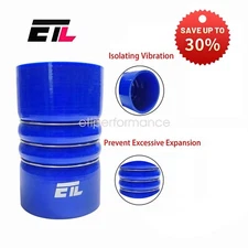 Silicone Charge Air Cooler Hump Hose Boot Blue w/ Rings New 5.00'' X 6.00''