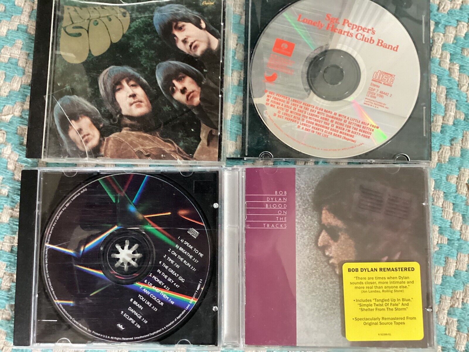 Classic Rock CD Lot, Beatles, Dylan, Floyd! Read Description Carefully!
