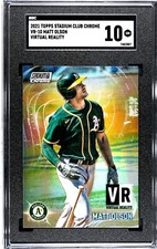 2021 Topps Stadium Club Chrome VR-10 Matt Olson Virtual Reality SGC 10 GEM MINT