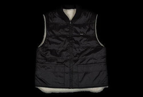 GILET DE TRAVAIL RÉVERSIBLE EN POLAIRE SHERPA NEUF NOIR S PETIT