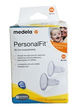 Medela PersonalFit Breast Shields, 36mm, Clear, 87084, Set of 2-XXL