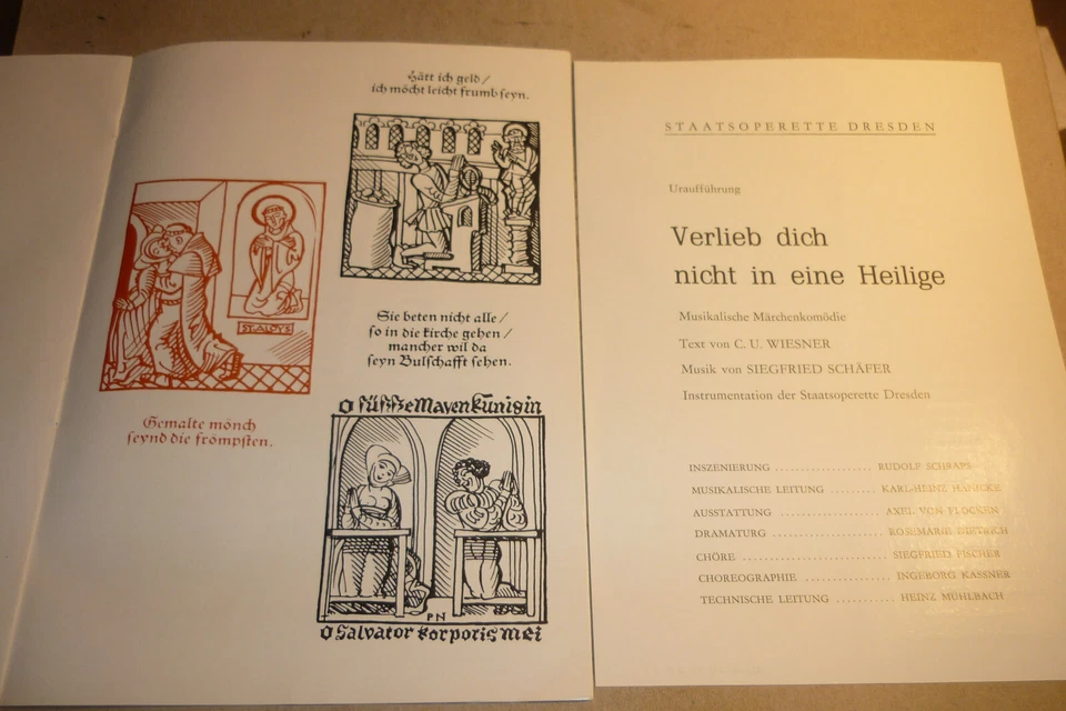 Staatsoperrette Dresden altes Programm Verlieb dich nicht in eine Heilige ! - Bild 3 von 3