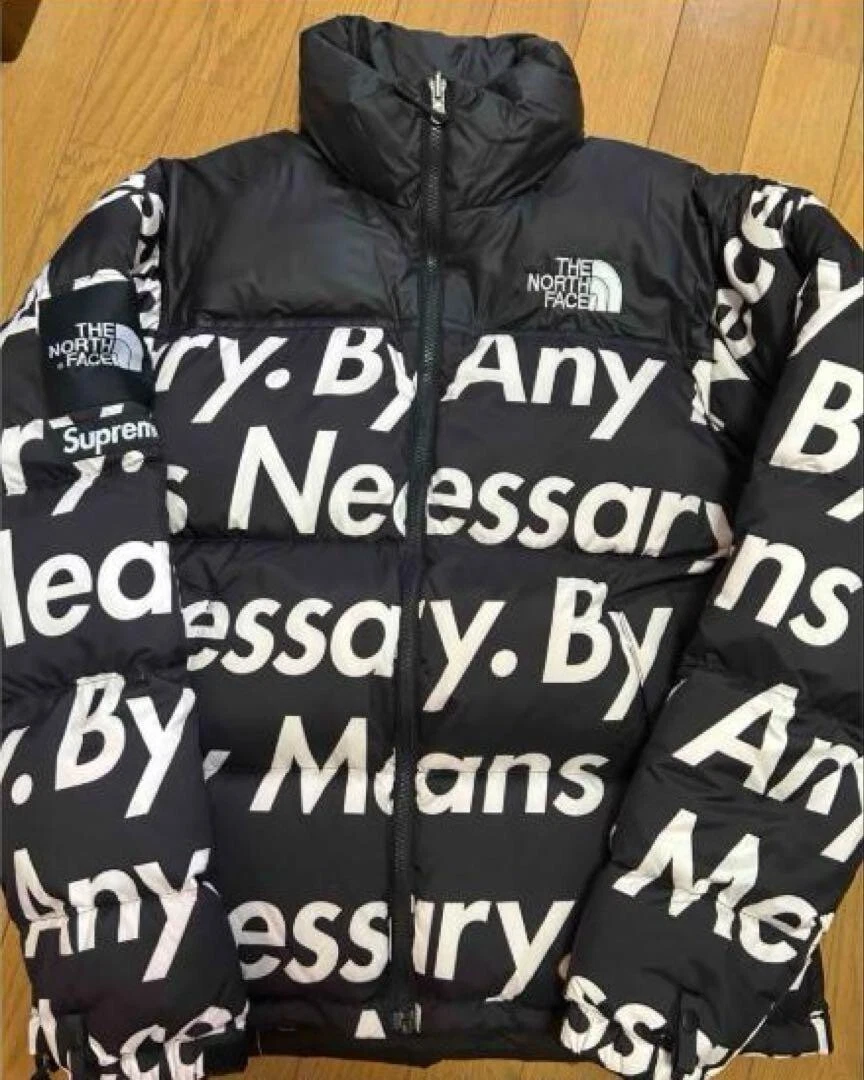 Veste The North Face x Supreme Nuptse nylon noir taille M homme du Japon