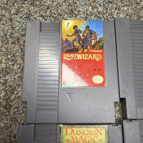 Nintendo NES Lot of 4 Dragon Warrior Dungeon Magic Kari Warriors Legacy Of The W