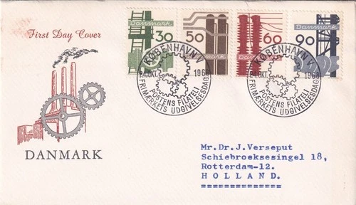 SA25d Denmark 1968 Danish Industry, FDC