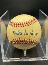 Waite Hoyt Signed Autographed Baseball HOF JSA Yankees Brooklyn Pirates Giants
