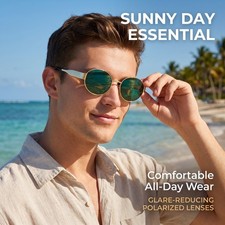 Teardrop Lens Sunglasses Mens Polarized UV380 Driving Fishing Outdoor Daily Wear