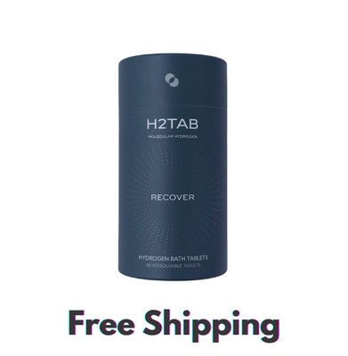 H2Tab Molecular Hydrogen Bath Tablets - Recover (60 Count) - New & Free Shipping