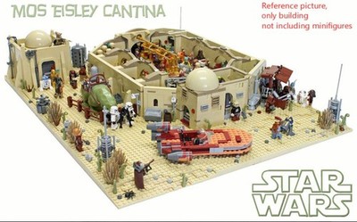 UCS Star Wars Mos Eisley Cantina 3450 Teile + Minifiguren MOC Bausteine Sets Spielzeug