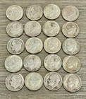 US 90% Silver Dime Lot - Roosevelt 10C 20-PC Lot, Mixed Grades, Dates, & Mints