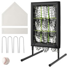 9 Hole Baseball Pitching Net with Strike Zone, 9 Pockets Pitchers Throw Training
