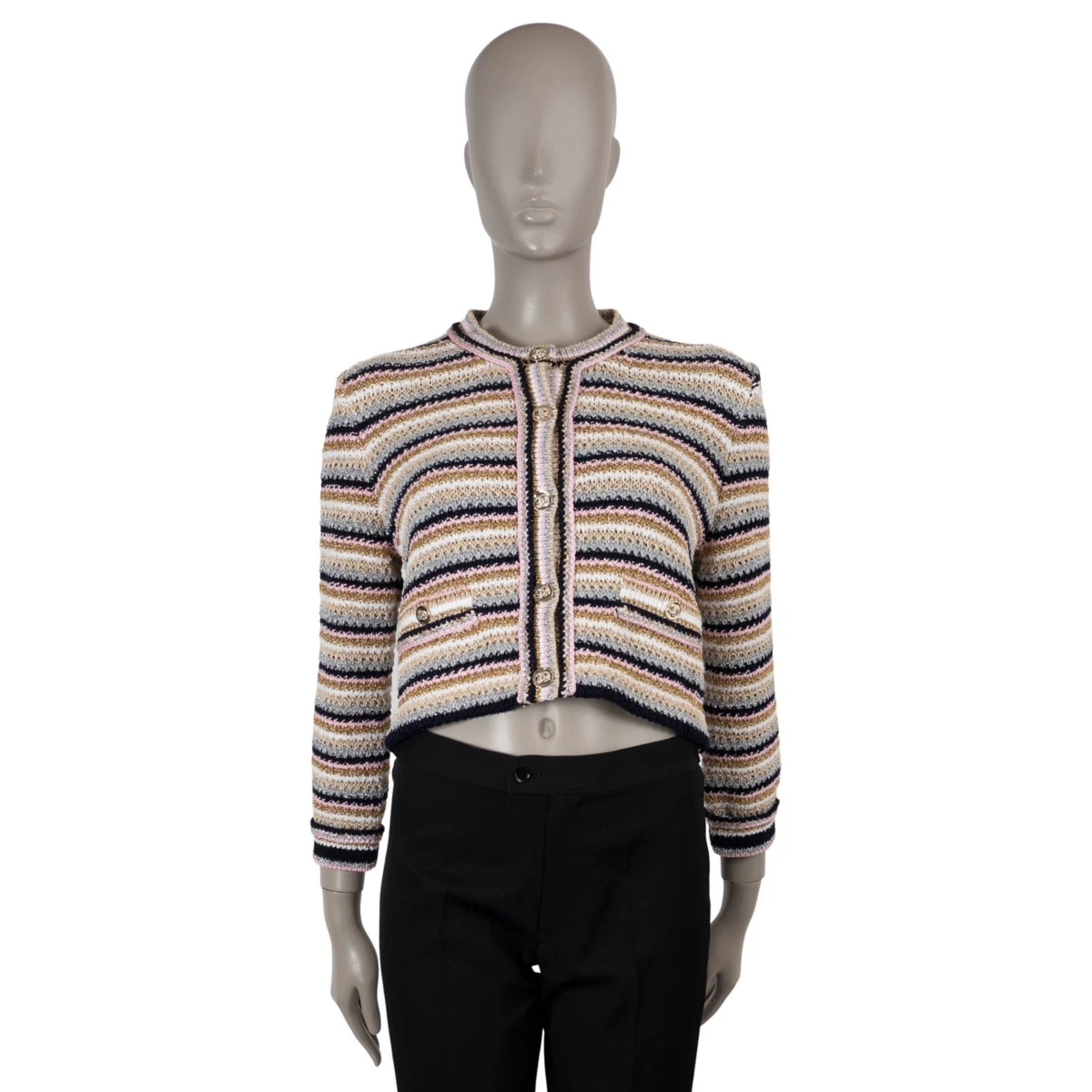 CHANEL Cotton Striped Sweaters for Women for sale | eBay