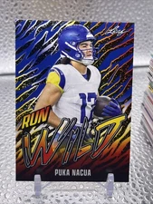 Puka Nacua LA Rams 2024 Leaf - Run Wild - Rams #RW-8