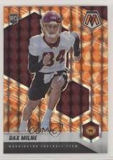 2021 Panini Mosaic Rookies Reactive Orange Mosaic Prizm Dax Milne #400 0nr3
