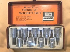 Torque Bit 10 Piece 38 Inch Drive Socket Set Torque Bit 10 Piece 38 Inch Drive Socket Set