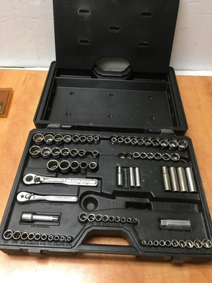 Sears Craftsman 76pc.Mechanics Tool Set Metric & SAE Sizes incomplete all USA