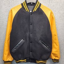 Matts Jackets Letterman Varsity Jacket Wool Body Naugalite Sleeves Vintage USA