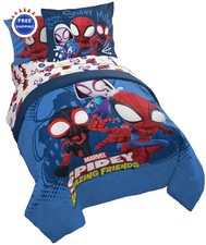 Jay Franco Marvel Spidey Amazing Friends Team Spidey 7 Piece Full Size Bed Set