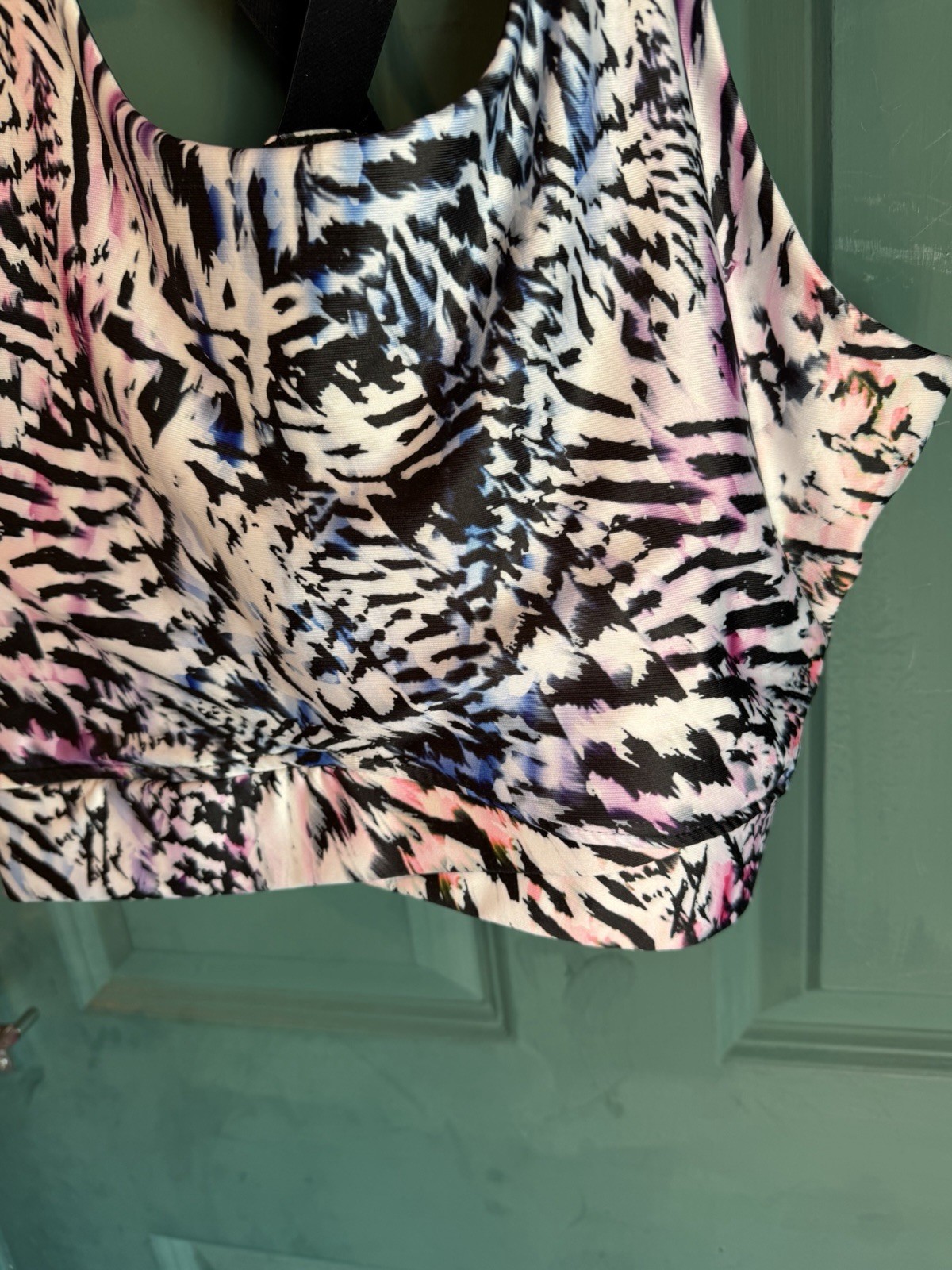 Matalan Active Wear Sports Workout Top Sleeveless Size Xl 16 Pink Blue Multi image 3
