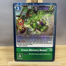 Digimon Card Game Green Memory Boost! Foil P-038 Promo Wormmon LP