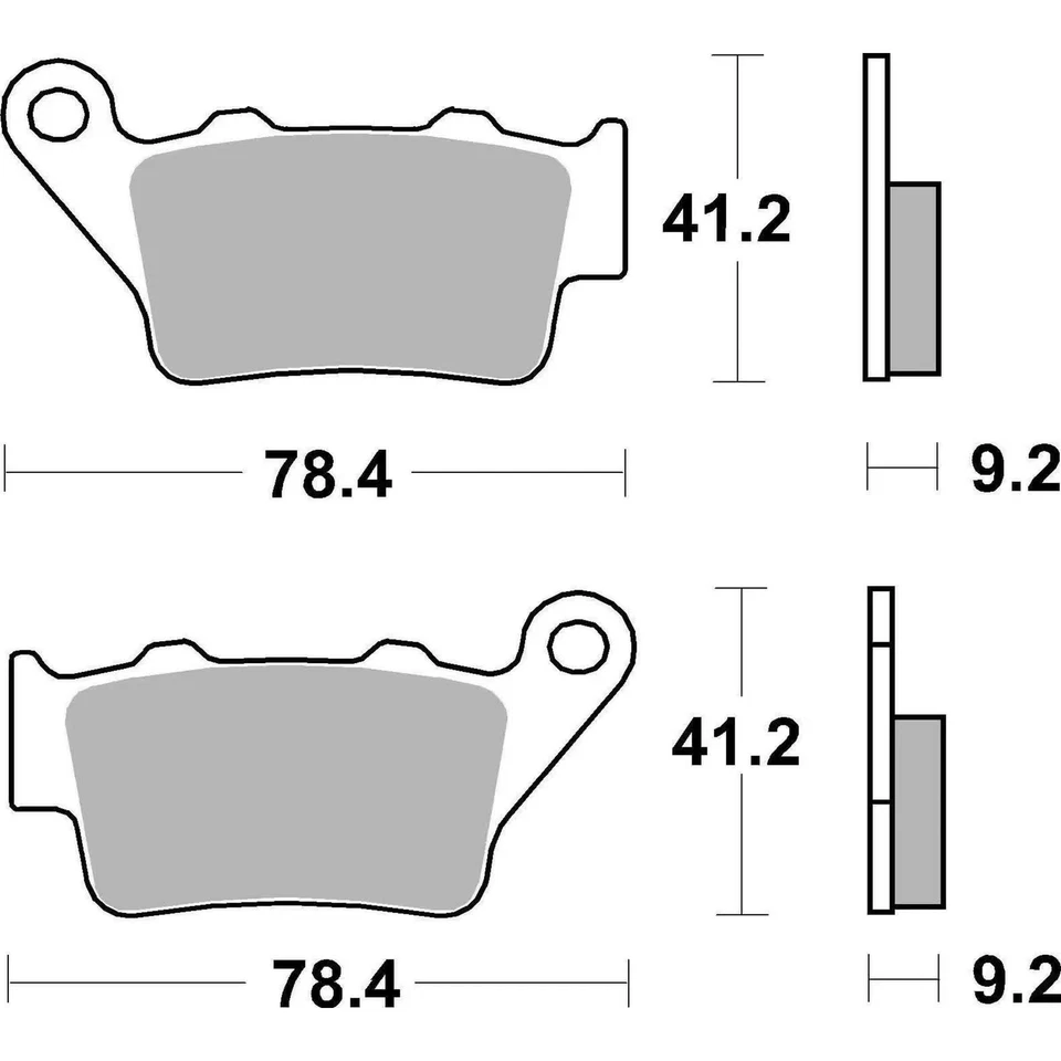 Paire Plaquette de Frein BREMBO Sp 07BB02SP pour Ducati 400 Scrambler SIXTY2 - Photo 2/3