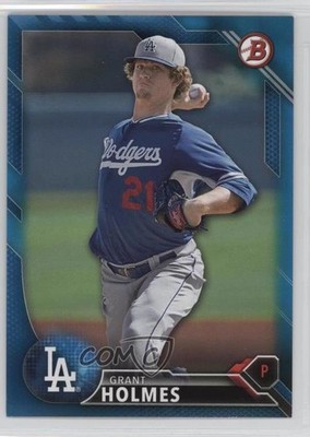 2016 Bowman Prospects Blue 78/150 Grant Holmes #BP104 0l2