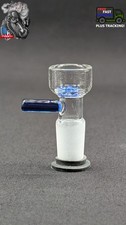 14mm Male Slide Tobacco Bowl Glass Snowflake for Water Pipes - Snowflake Blue