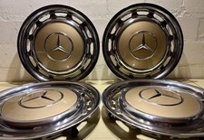 4x Original Mercedes 14 Zoll Radkappen W123 W1114 W115 473 Champagner Metallic