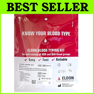 Blood Typing Kit - New Package + Improved Lancet