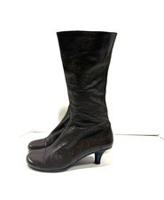 Vintage Enchanted Leather Boot Woman s 39 Kitty Cat Heel Victorian Academia Y2K