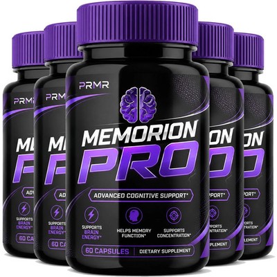 (5 Pack) Memorion Pro Cognitive Support Supplement Daily Brain Wellness Formula