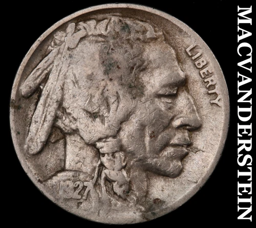 1927-S Buffalo Nickel- Semi Key Better Date No Reserve #J2626