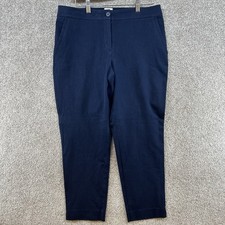 Talbots Women's Pants Size 12 Blue Mid Rise Slash Pockets