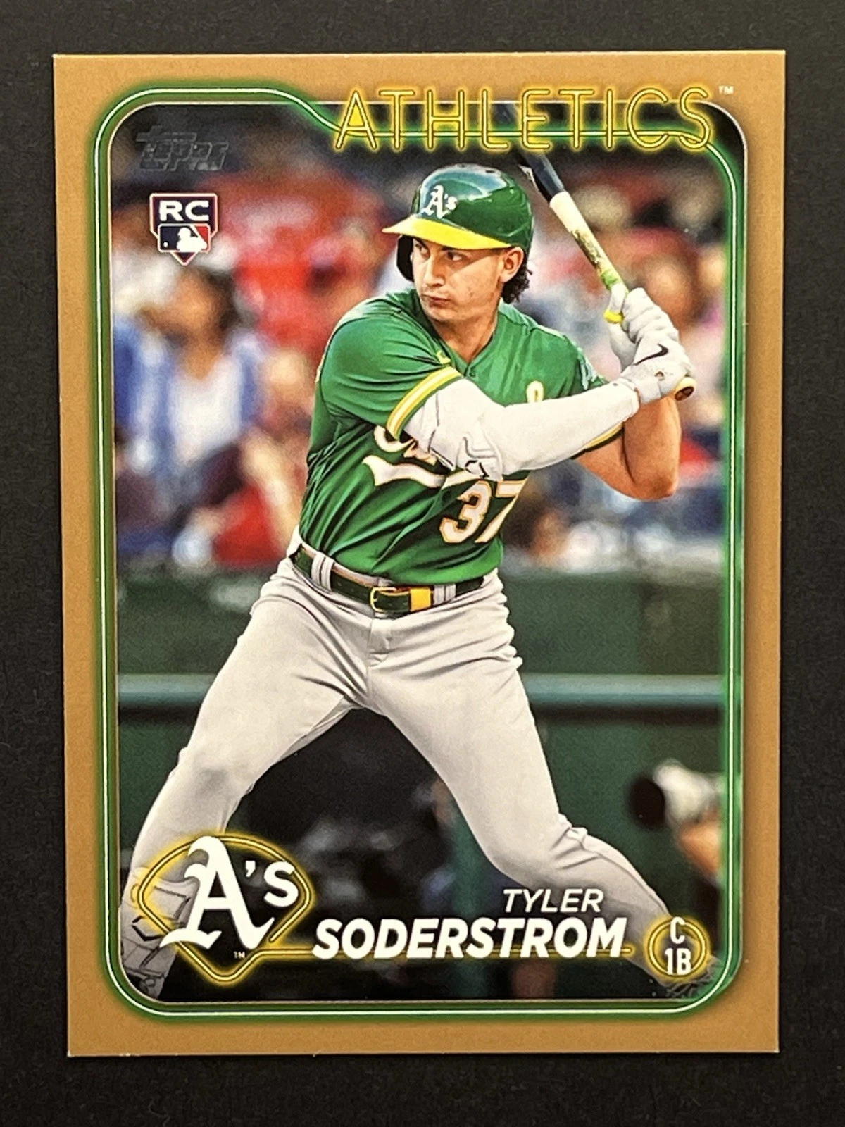 2024 Topps Series One Tyler Soderstrom Gold /2024 Rookie RC #244 Athletics MLB