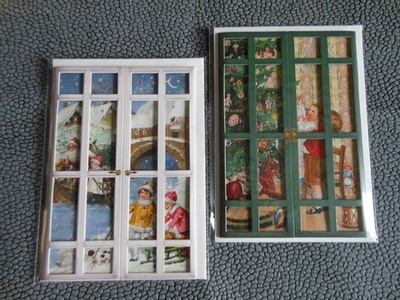 ++ 2 x Nostalgisches Adventsfenster, Mini-Adventskalender (Behr) - Coppenrath ++