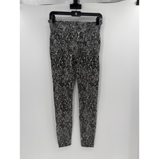 Spanx Women's High Rise Reptile Leggings - Black/Gray/White - Large