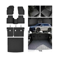 Floor Mats for 2025 Tiguan Cargo Liners Backrest Mat , TPE All W...