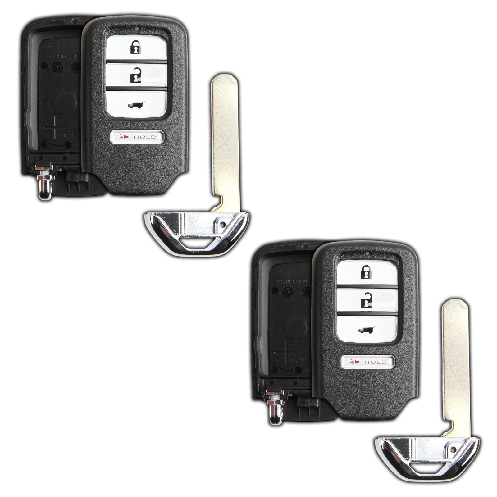 2 Key Fob Remote 4b Shell Case Replacement for Honda KR5V1X