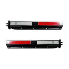 2PCS Heavy Duty Black Straight Spring Loaded Mud Flap Hangers RH LH 1.125 Bolt