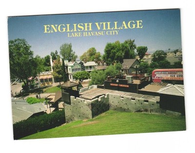 English Village Lake Havasu City Postcard Unposted