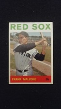 1964 Topps baseball card # 60 Frank Malzone  ( VG to EX )