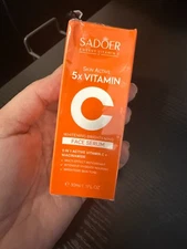 SADOER Skin Active 5x Vitamin C Whitening Brightening Face Toner 30 ml~NEW