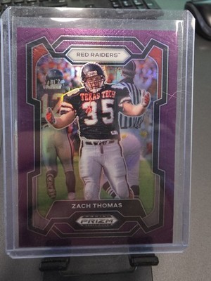 2024 Prizm Draft Picks Zach Thomas Purple /75 