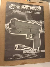Sega Saturn - Virtua Gun with Virtua Cop 2 Game, box and instruction manuals