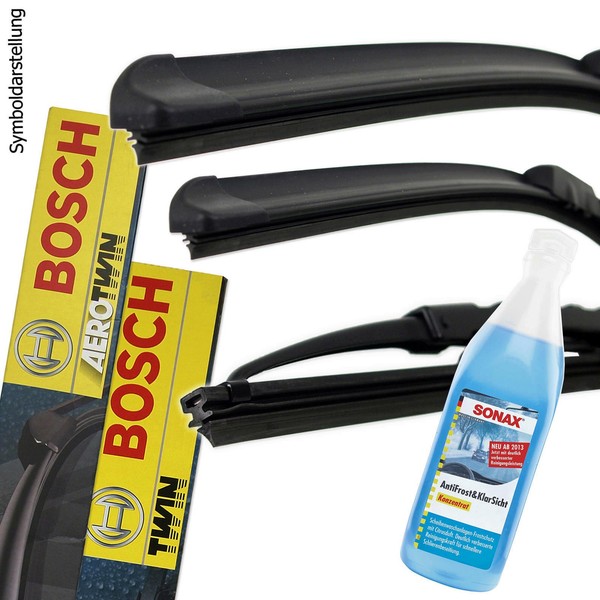 Bosch Scheibenwischer Vorne Hinten FüR Vw Passat Variant 3A5 + Sonax Frostschutz-image