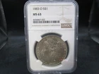 1883 O US Morgan Silver Dollar NGC MS 63