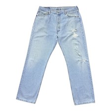 Vintage 90s Levi’s 501 Jeans Men’s Actual 34x29 USA Made Distressed Button Fly