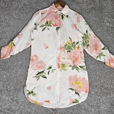 Plum Pretty Sugar Shirt Dress Womens Small Floral Boho Button Up Cottagecore